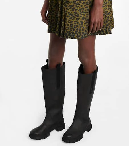 Ganni Rubber knee-high boots 4