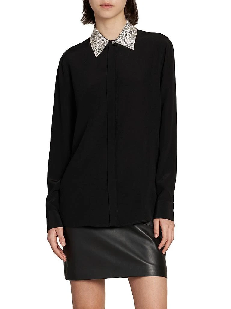 Versace Crystal-Embellished Silk Shirt 3