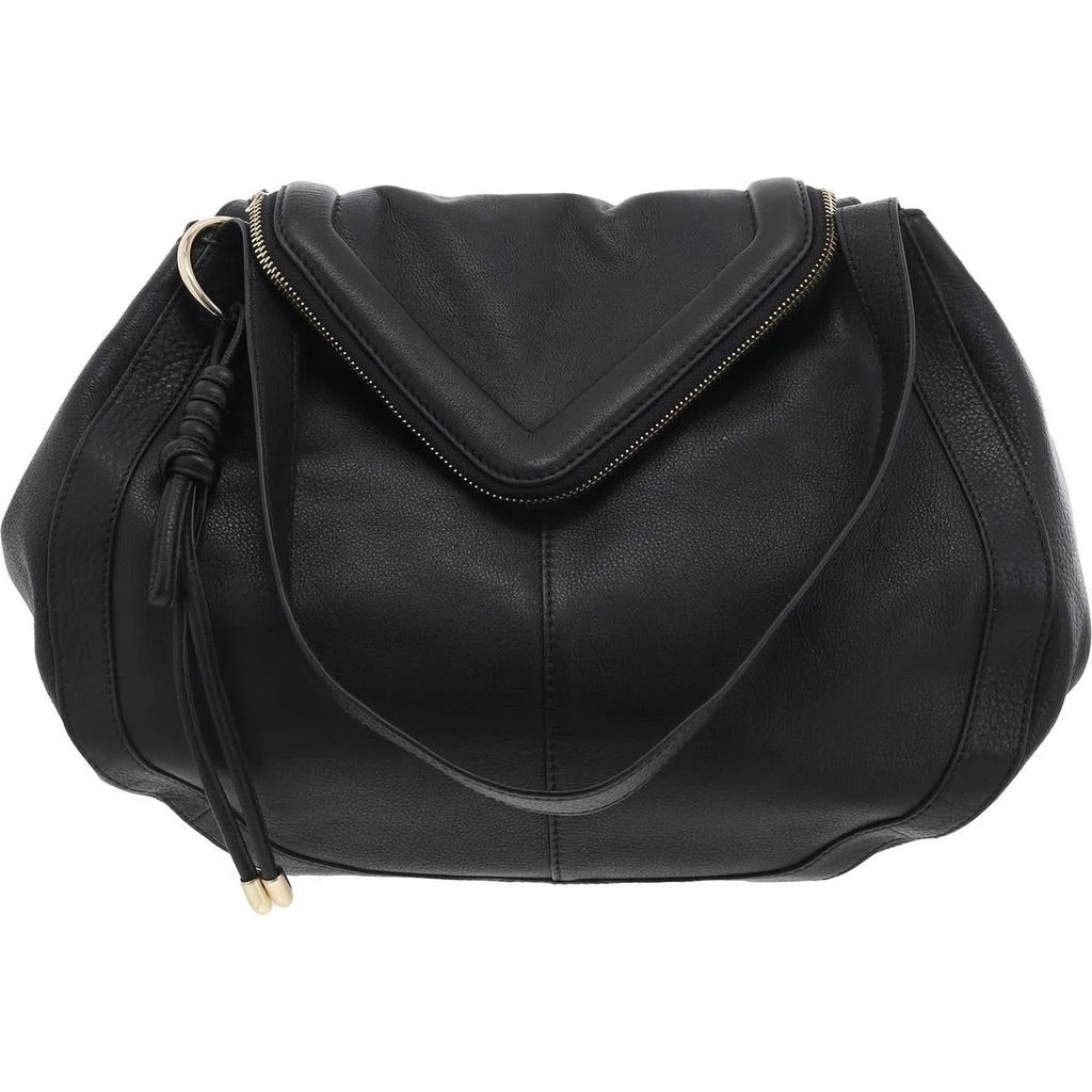 Vince Camuto Lenka Womens Fold-Over Leather Tote Handbag 1