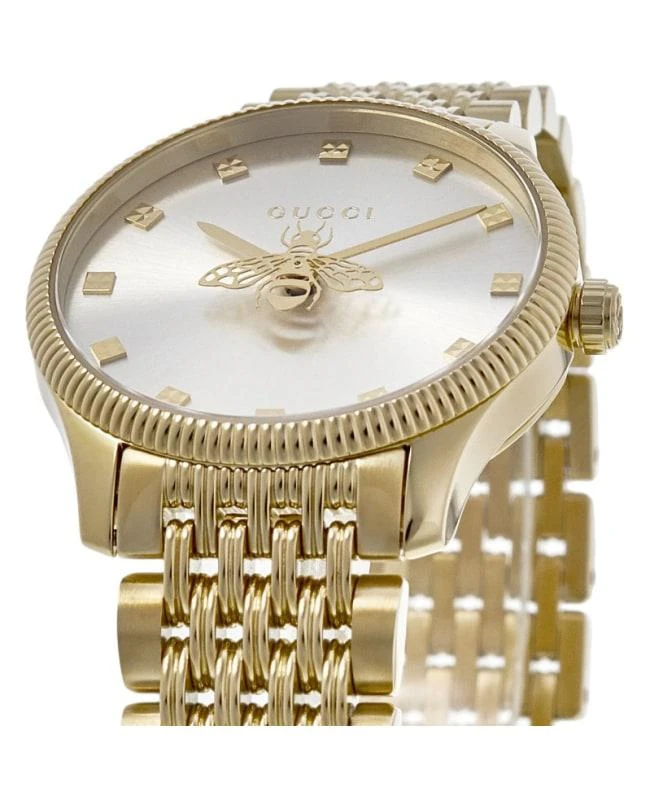 Gucci Gucci G-Timeless Silver Diamond Dial Yellow Gold PVD Women's Watch YA1265021 2