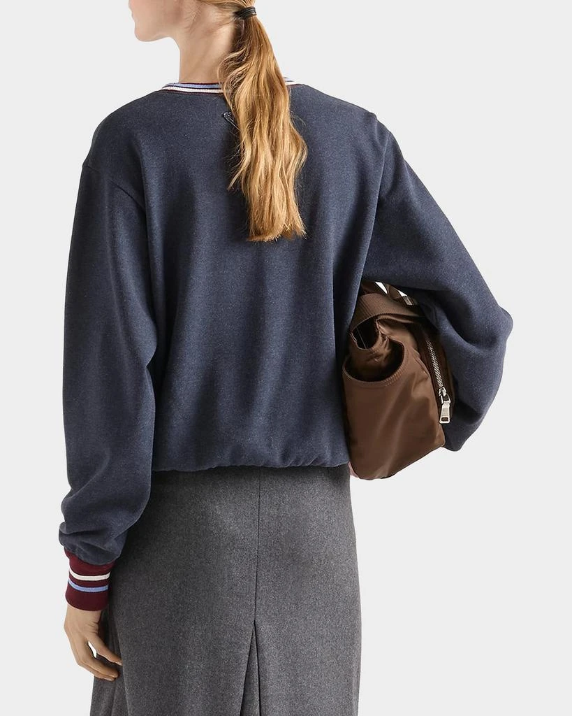 Prada Cotton Fleece Crewneck Sweatshirt 3