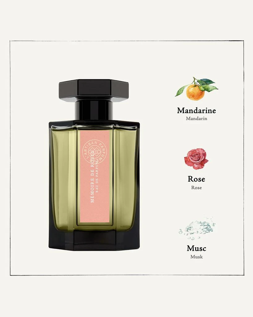 L'artisan Parfumeur Memoire de Roses Eau de Parfum, 3.4 oz. 3
