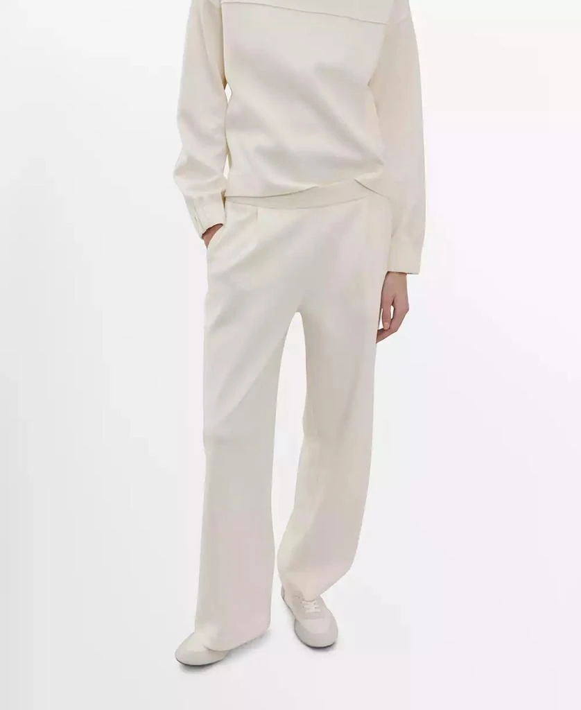 Mango Women
s Straight-Fit Cotton Pants