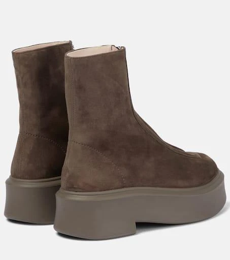The Row Zipped Boot 1 suede boots 3