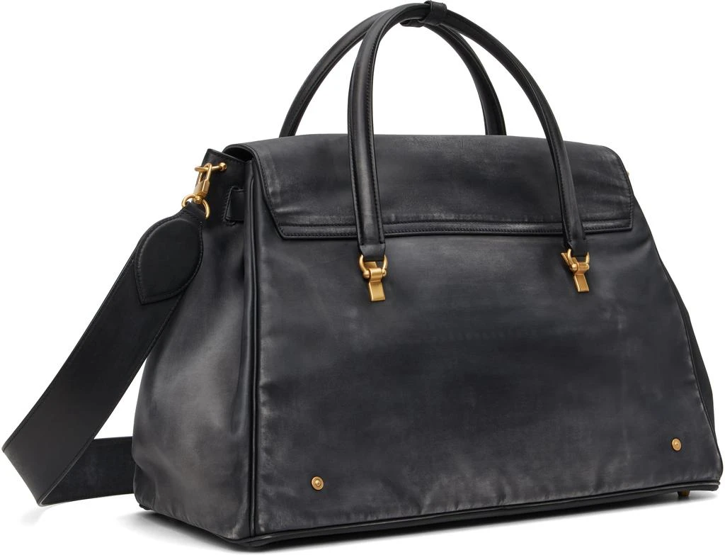 Thom Browne Black Bolton Weekender Duffle Bag 3