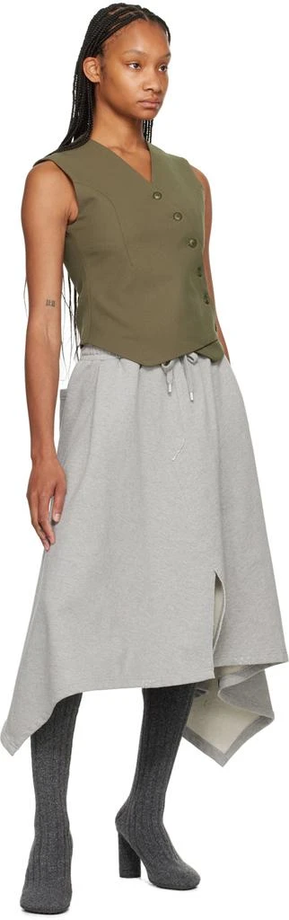 The Frankie Shop Khaki Maesa Cross Vest 4