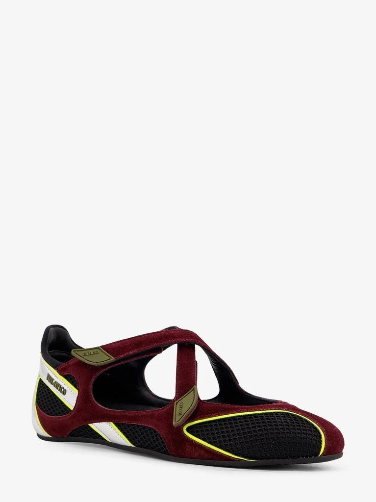 The Attico Foor 01 mesh and suede Ballerinas Flat 3