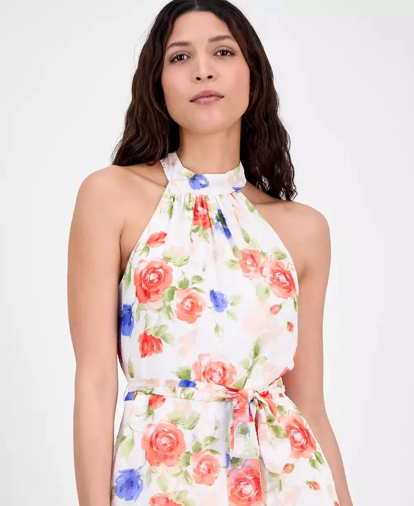 Anne Klein Women's Printed Chiffon Sleeveless Midi Dress - Dresses & Skirts  - Free Shipping - BeyondStyle