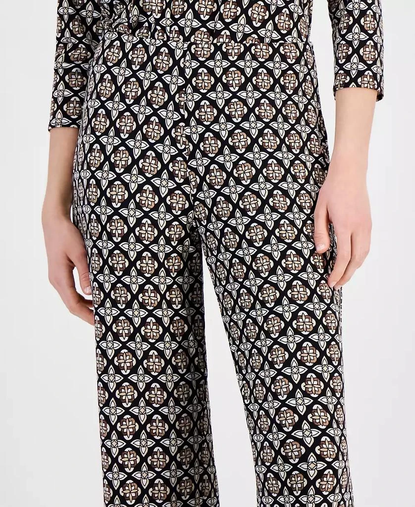 JM Collection Women's Printed Wide-Leg Knit Pants, Created for Macy's 4