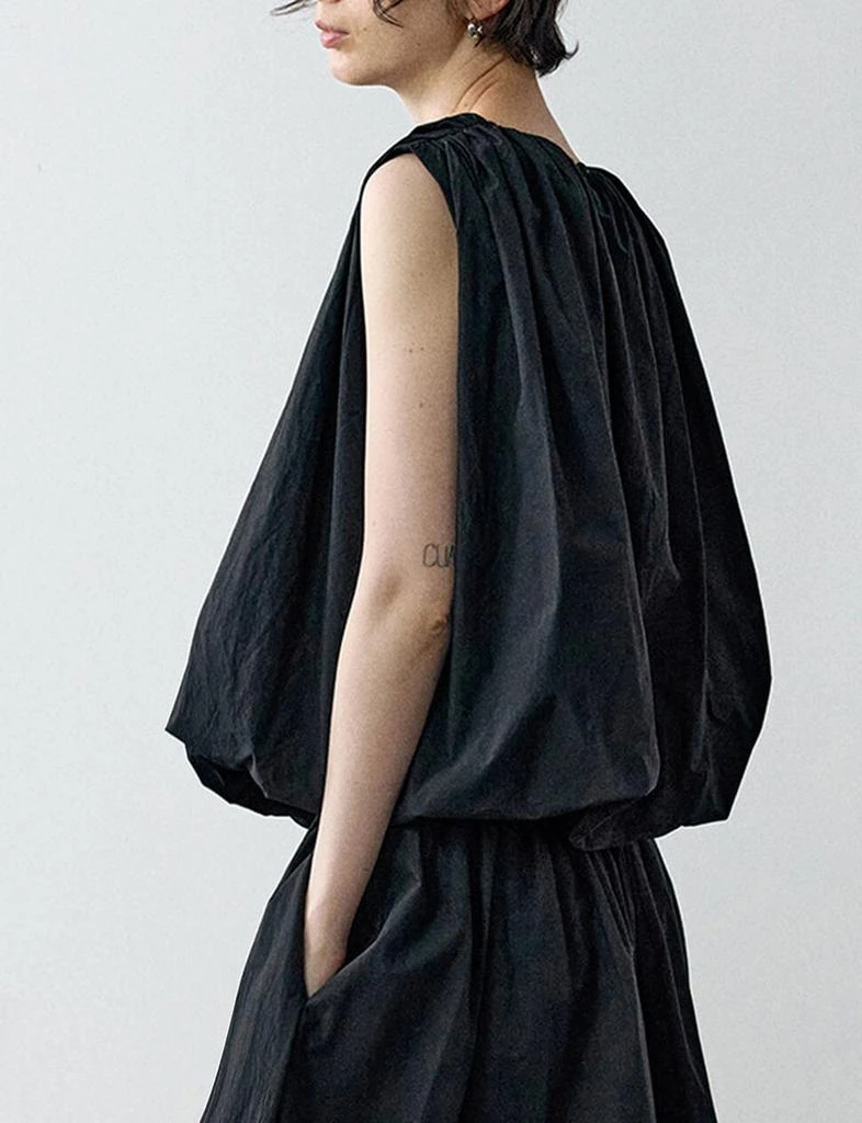 Pixie Market Black Puff Parachute Top 3