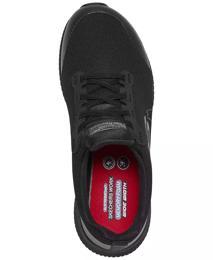 SKECHERS Women's Work: Squad Slip Resistant Wide Width Athletic Work Sneakers from Finish Line 4