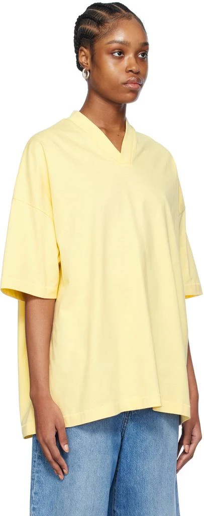 Essentials Yellow V-Neck T-Shirt 2