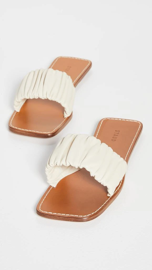 Staud Nina Ruched Sandals 4