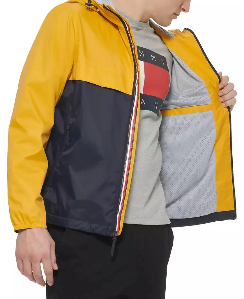 Tommy Hilfiger Men's Stretch Hooded Zip-Front Rain Jacket 4