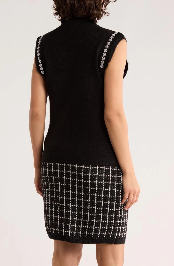 Ellen Tracy Rhinestone Embellished Sweater Vest 2