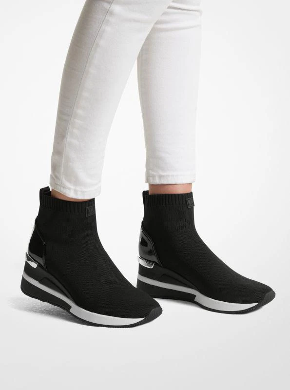 Michael Kors Skyler Stretch-Knit Sock Sneaker 4