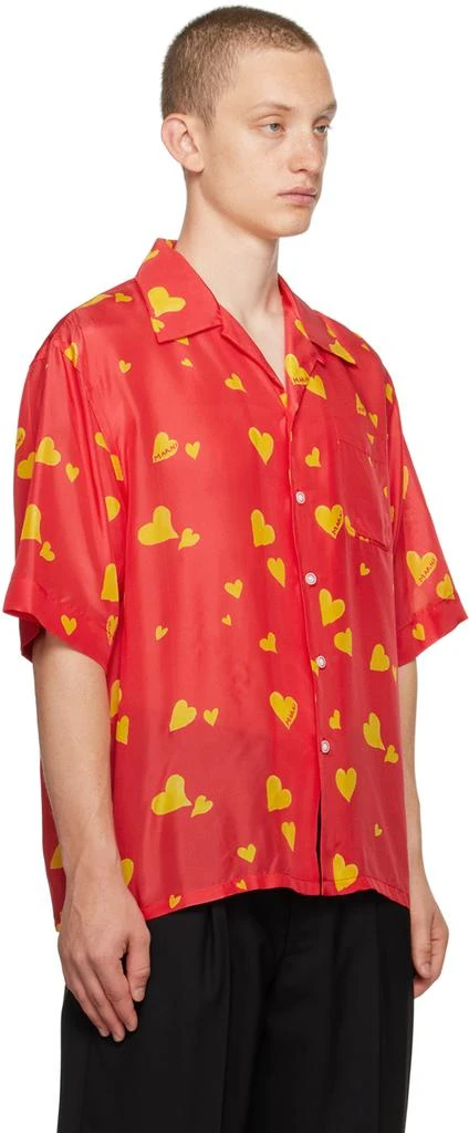 Marni Red 'Bunch Of Hearts' Shirt 2