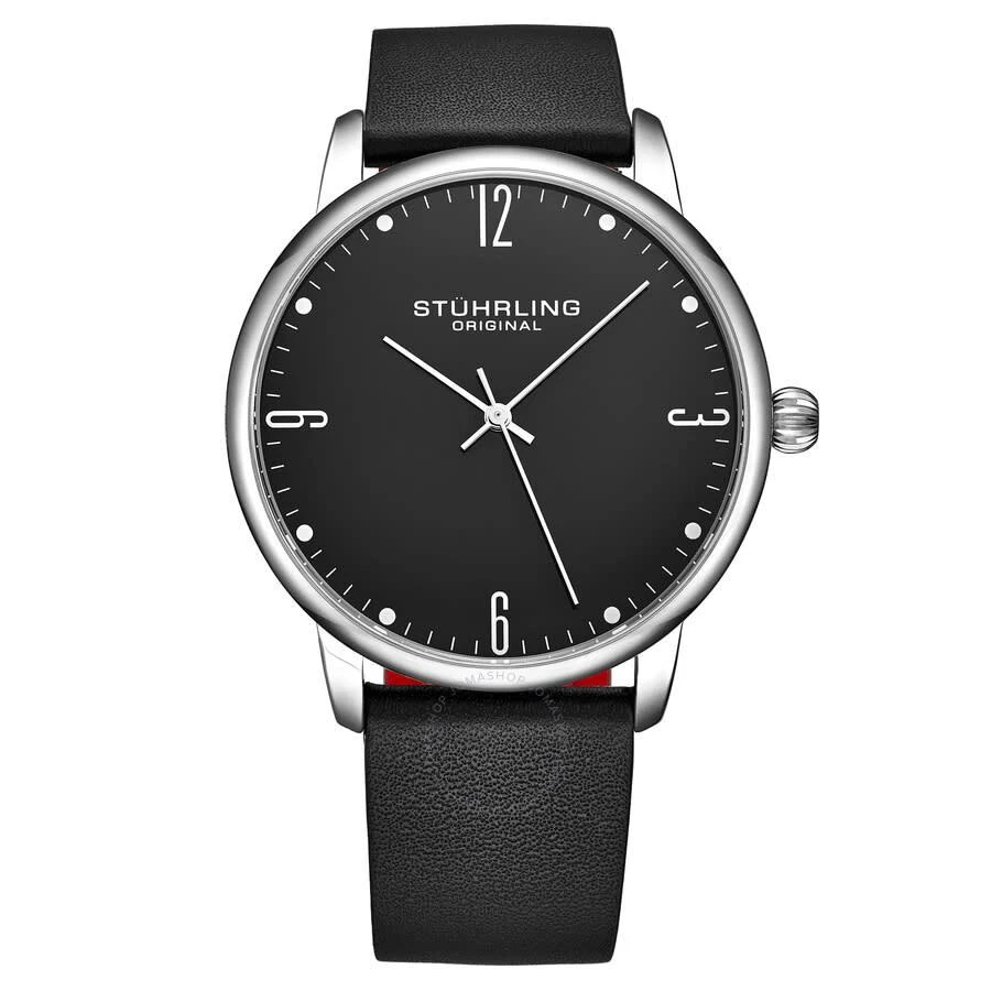 Stuhrling Original Symphony Quartz Black Dial Men's Watch M16825 1