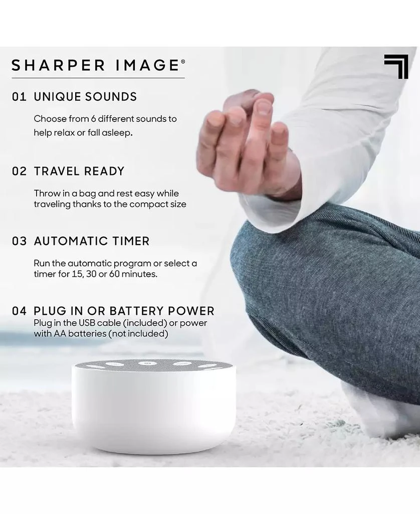 Sharper Image Sleep Therapy Sound and White Noise Machine 7