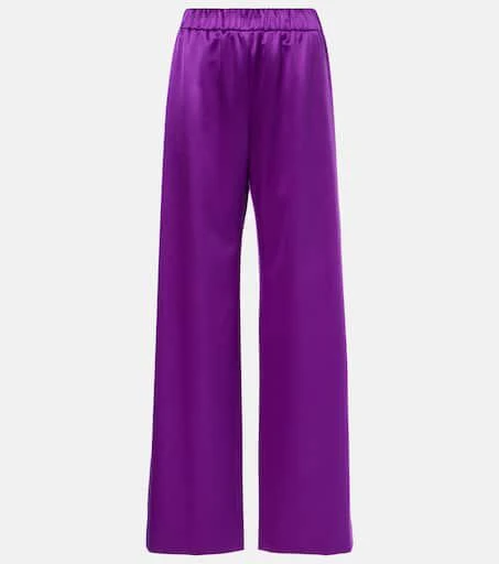 Valentino Silk satin wide-leg pants 1