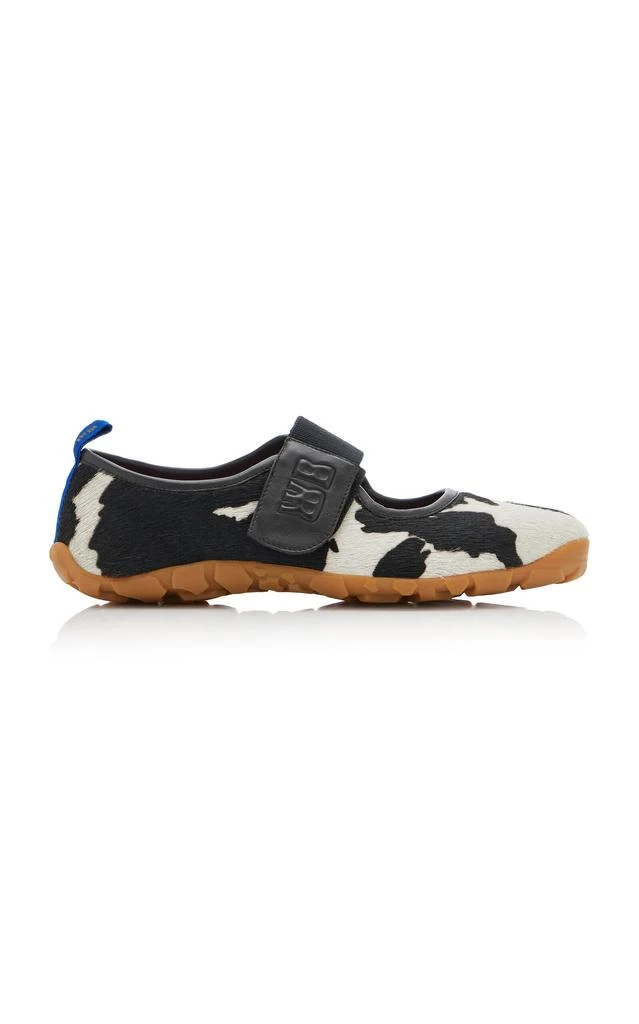 WALES BONNER Wales Bonner - The Jewel Mary Jane Pony Hair Sneakers - Animal - IT 39 - Moda Operandi 1