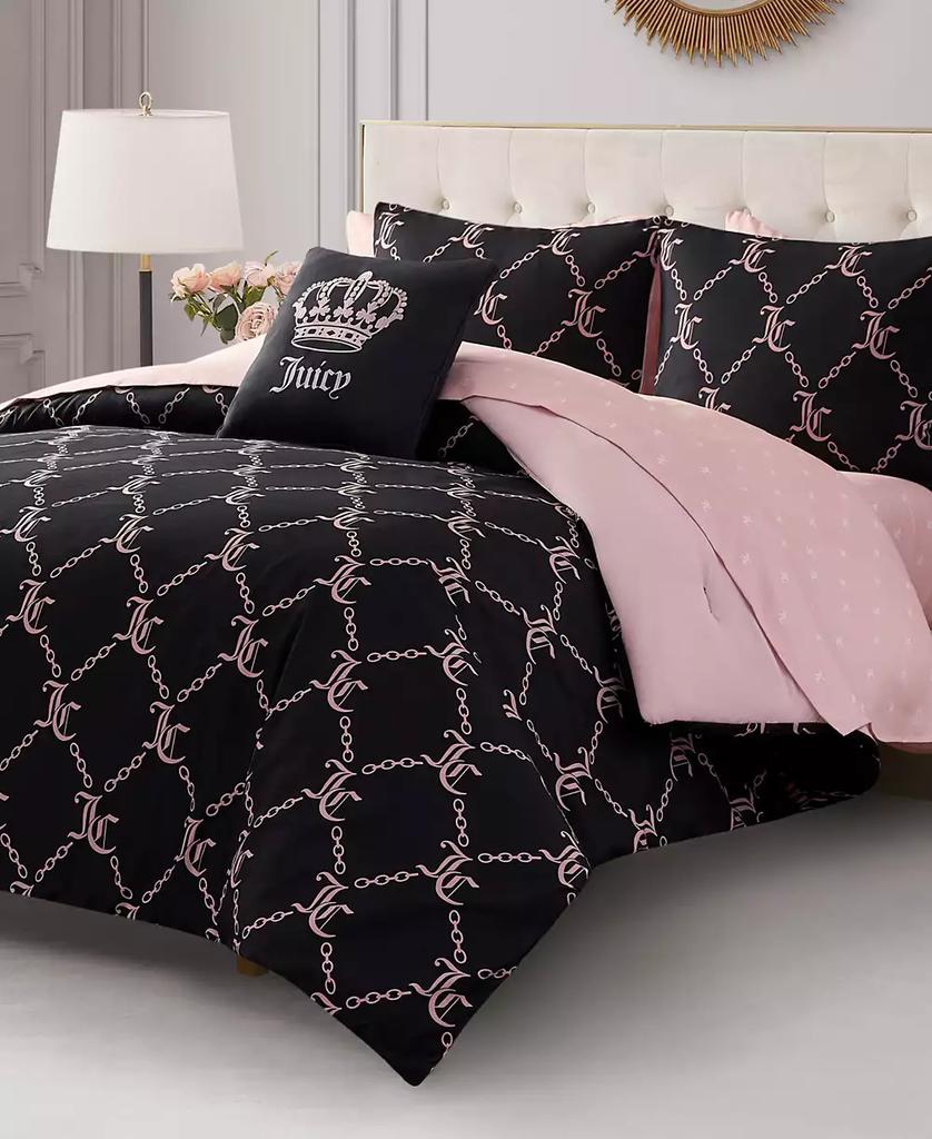 Juicy Couture Logo Link 6-Pc. Comforter Set