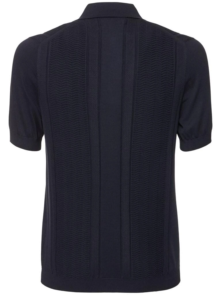 Brunello Cucinelli Cotton Chevron Polo 3