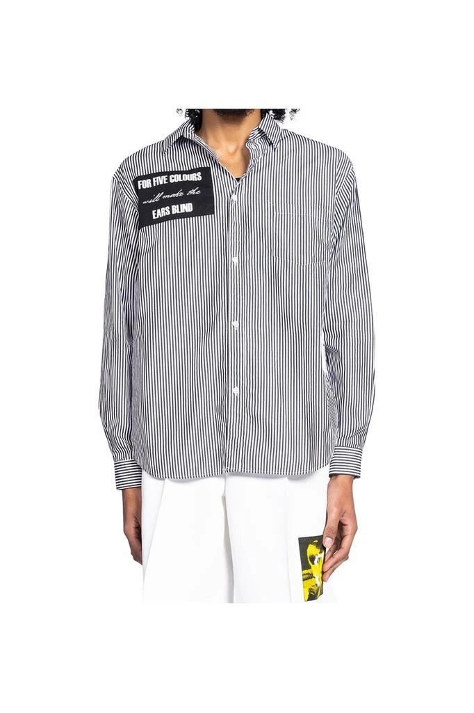 UNDERCOVER Undercover Striped Button-Up Shirt 1