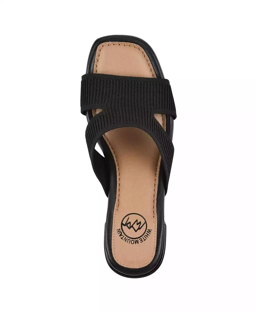 White Mountain Women's Milled Round Toe Dress Sandals 4