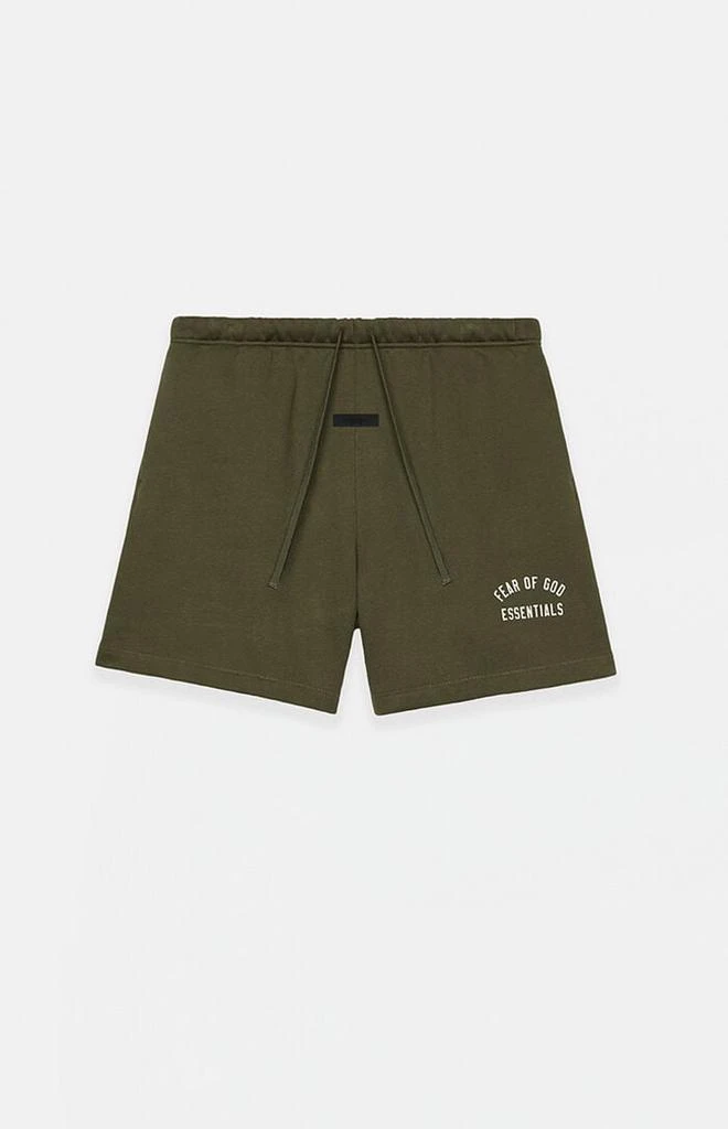 Essentials Kids Military Fleece Soccer Sweat Shorts 1