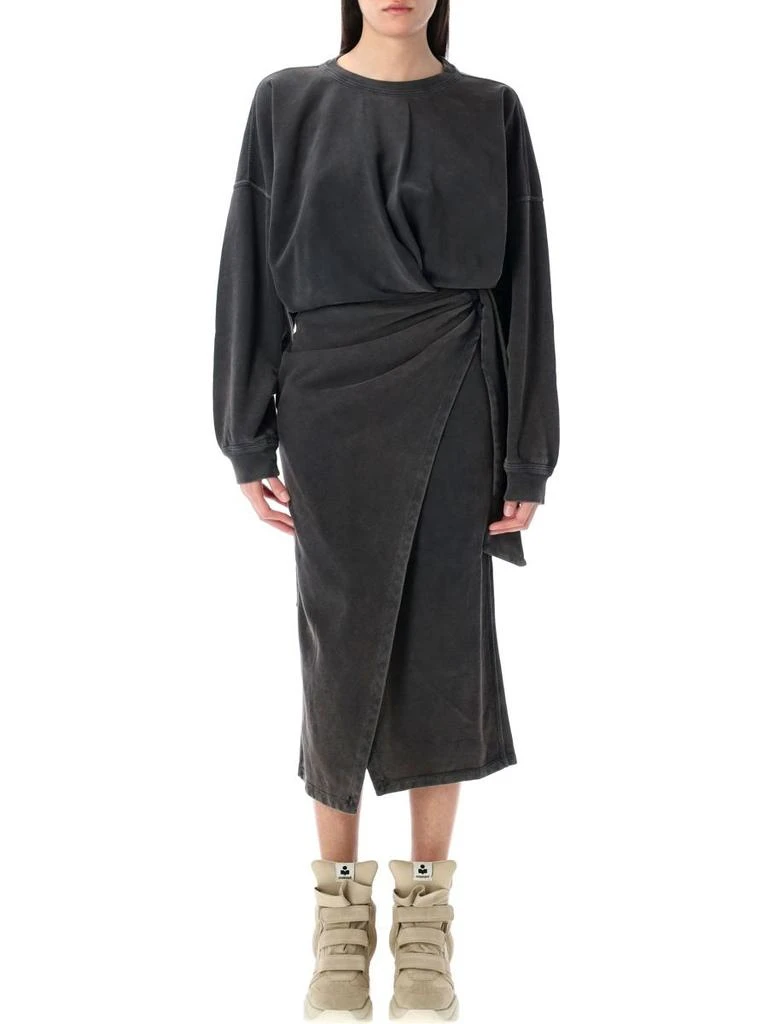 Isabel Marant Étoile Isabel Marant Étoile Sandrine Draped Sweatshirt Dress 1