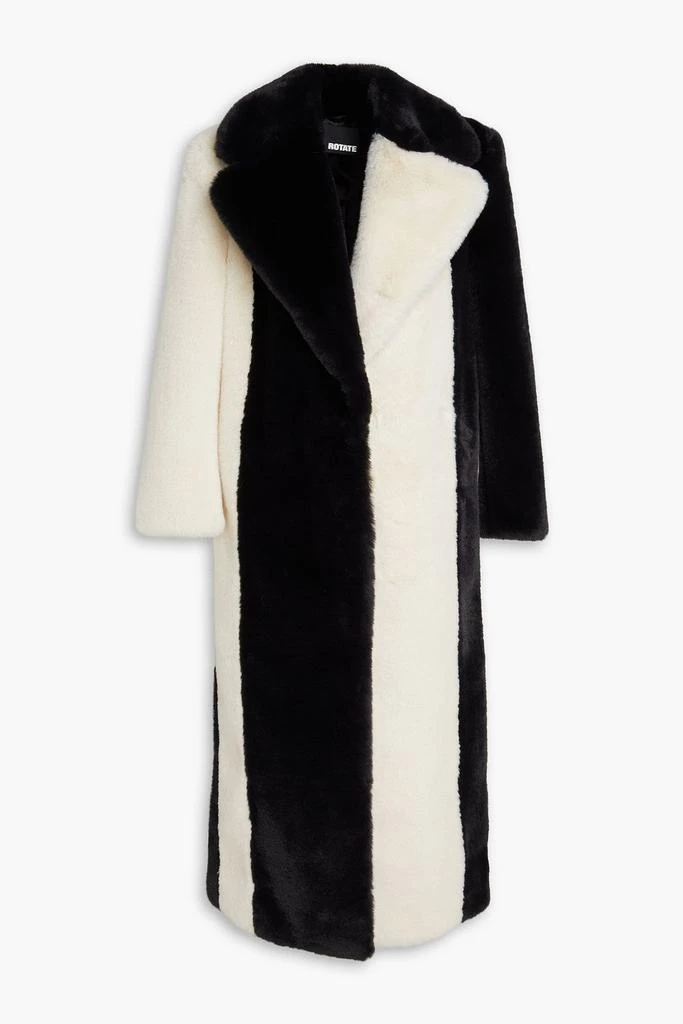 ROTATE BIRGER CHRISTENSEN Two-tone faux fur coat 1