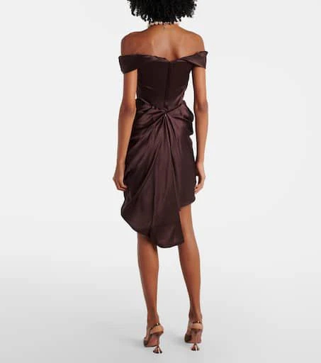 Vivienne Westwood Nova Cora asymmetric satin minidress 3