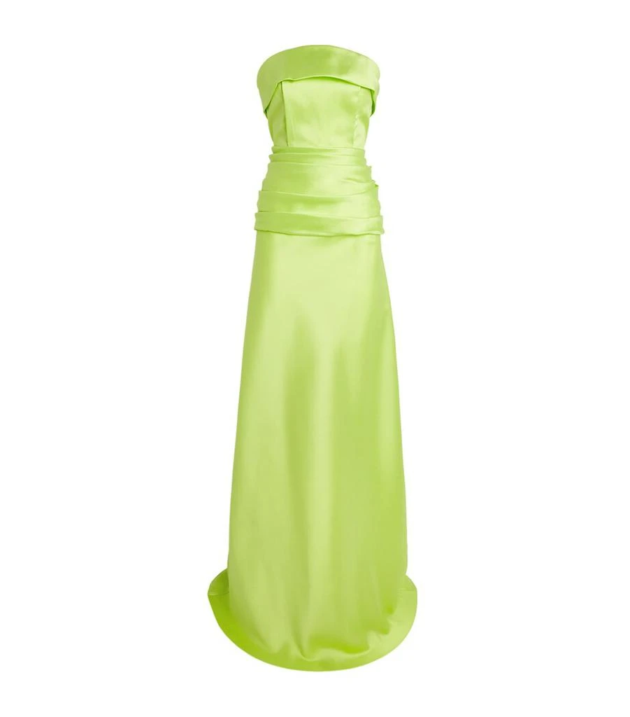 Sandra Mansour Satin Illuminated Illusion Gown 1