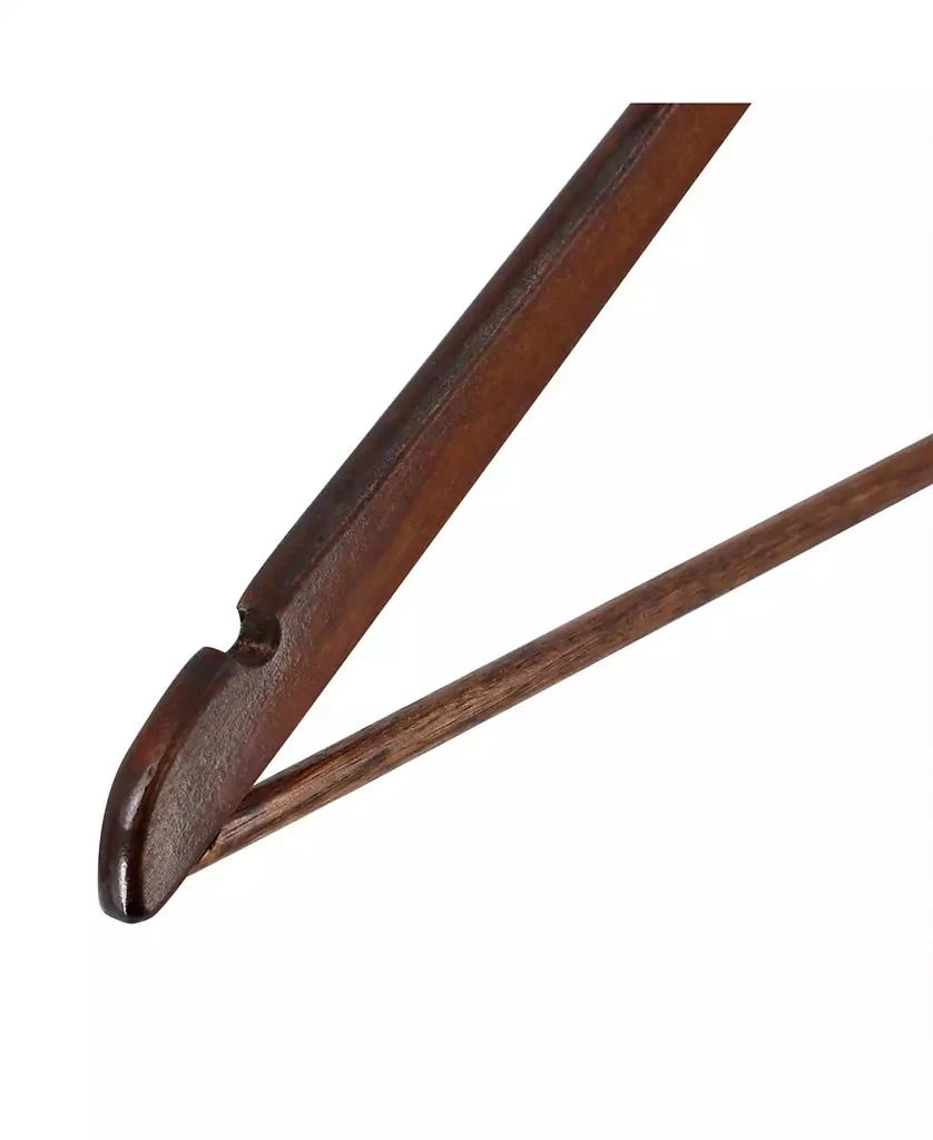 MegaChef 20 Piece Acacia Wood Swivel Hook Hanger Set in Light Brown 4