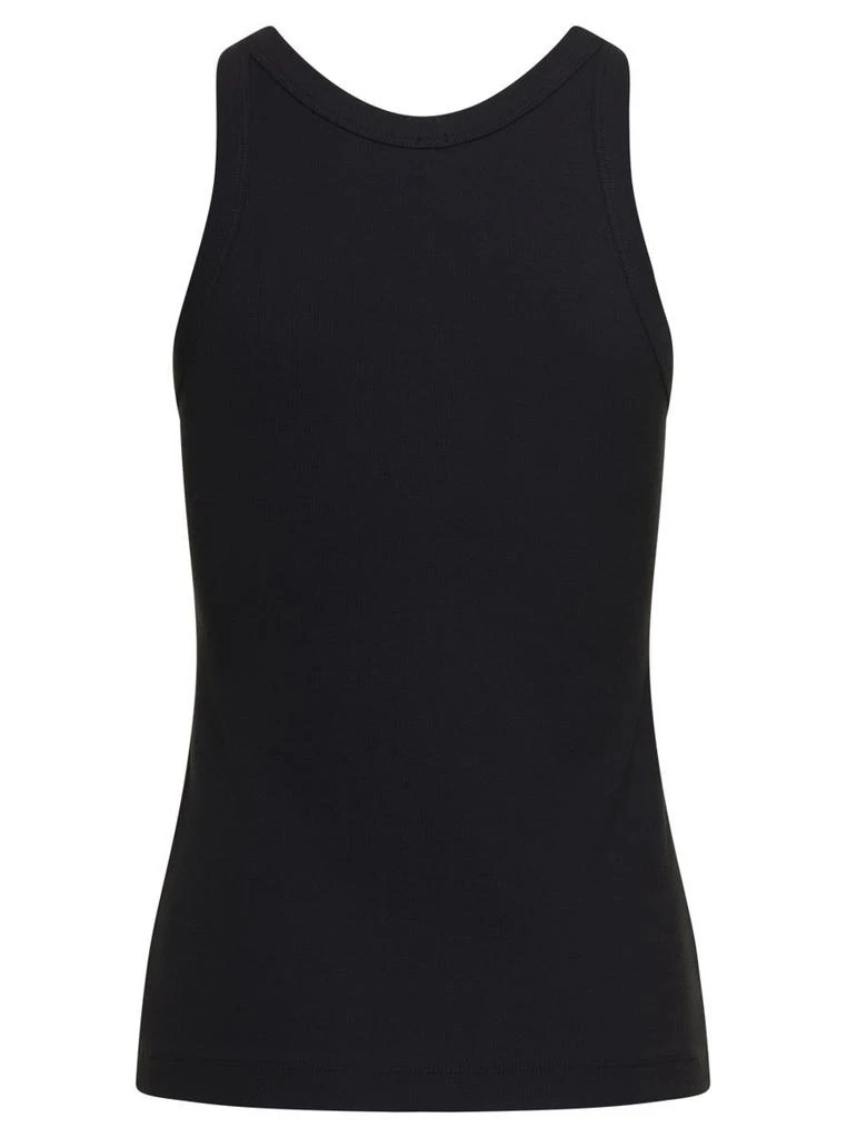 Totême 'Espera' Black U Neck Rib Tank Top In Stretch Cotton Woman TOTEME 2