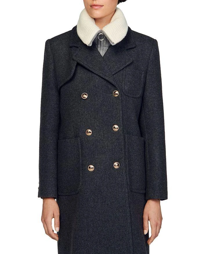 Sandro Geena Double Breasted Coat 5