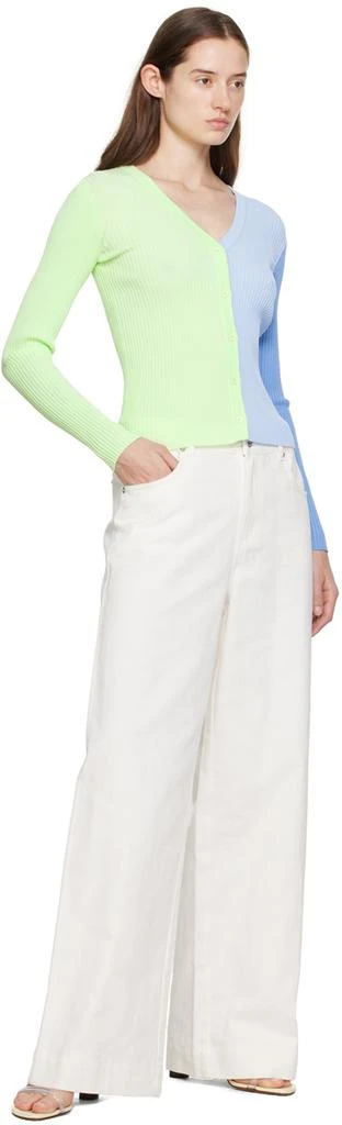 Staud White Grayson Denim Trousers 4