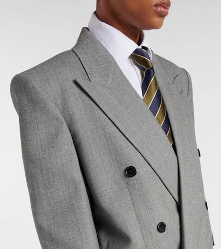 Yves Saint Laurent Double-breasted wool twill blazer 4