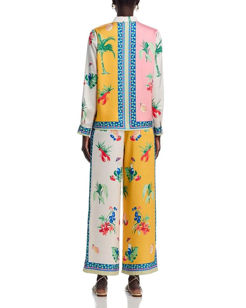 AQUA Printed Long Sleeve Blouse - Exclusive 7