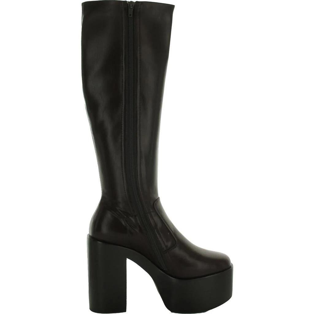 Jeffrey Campbell CHICA Womens Leather Bock Heel Knee-High Boots 9