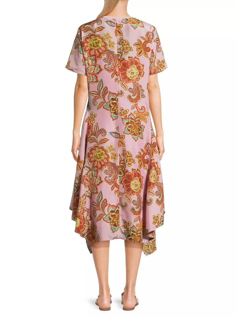 Johnny Was Messina Floral Silk Dress 5