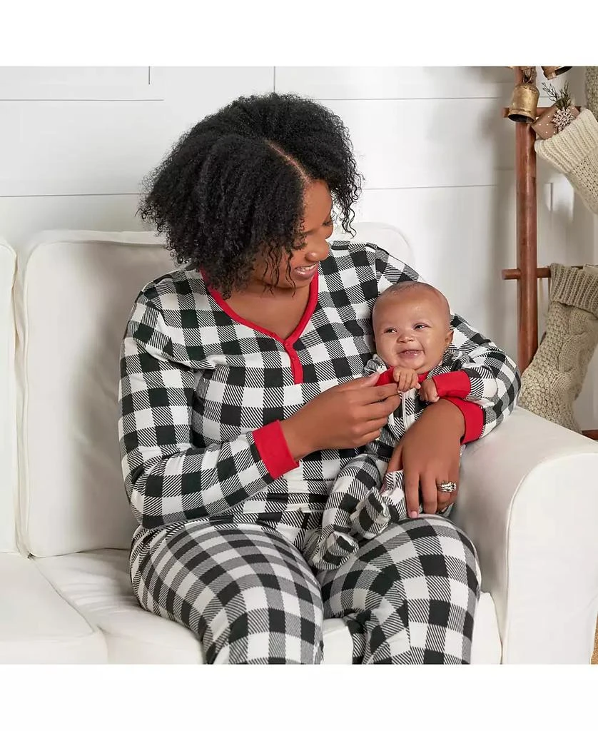 Gerber Baby Girls Holiday Family Pajamas Neutral One Piece Footed 6