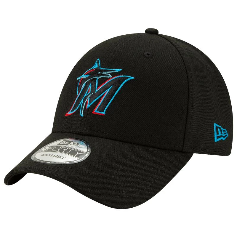New Era New Era Marlins 9Forty MLB League Cap - Men's 1