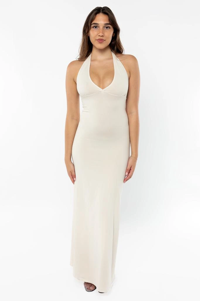 Los Angeles Apparel 8374 - Cotton Spandex Halter Maxi Dress 17