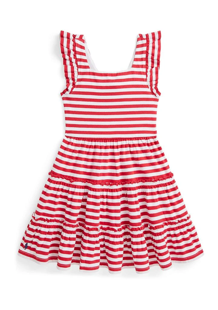 Ralph Lauren Girls 2-6x Striped Ruffled Cotton Jersey Dress