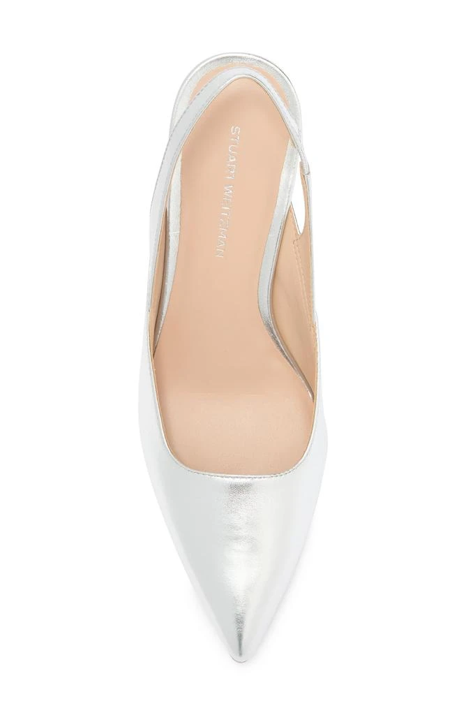 Stuart Weitzman Zuri Slingback Leather Pump 5