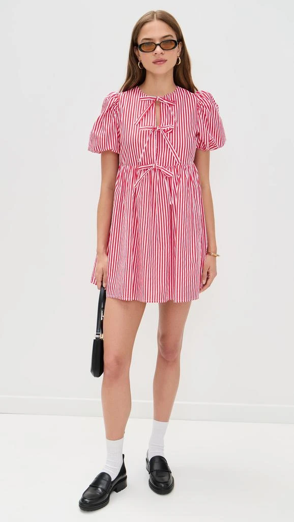 English Factory Stripe Sleeveless Bow Dress 4