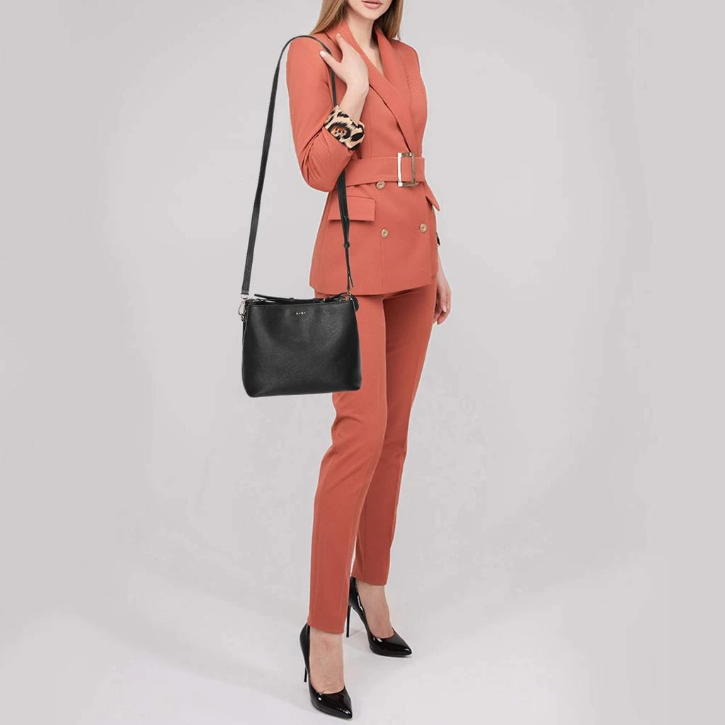 DKNY DKNY Black Saffiano Leather Bryant Park Bucket Bag 2