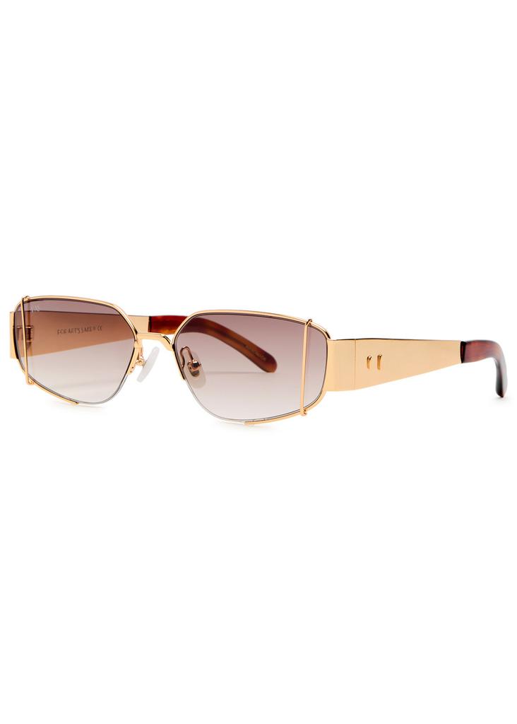 FOR ART'S SAKE Talia rectangle-frame sunglasses